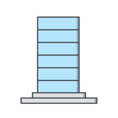 Skycraper vektör simge işareti simge vektör çizim kişisel ve ticari kullanım için..