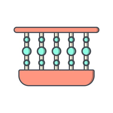 Balkon vektör simge işareti simge vektör çizim kişisel ve ticari kullanım için..