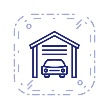 Garaj vektör simge işareti simge vektör çizim kişisel ve ticari kullanım için..