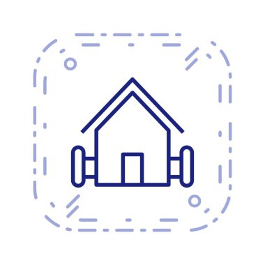 Çiftlik evi vektör simge işareti simge vektör çizim kişisel ve ticari kullanım için..