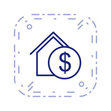 Emlak vektör simge işareti simge vektör çizim kişisel ve ticari kullanım için..