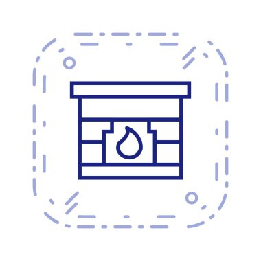 Yangın yeri vektör simge işareti simge vektör çizim kişisel ve ticari kullanım için..