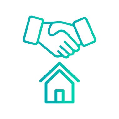 House anlaşma vektör simge işareti simge vektör çizim kişisel ve ticari kullanım için..