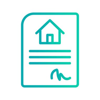 House sözleşme vektör simge işareti simge vektör çizim kişisel ve ticari kullanım için..