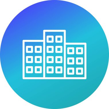 Bina vektör simge işareti simge vektör çizim kişisel ve ticari kullanım için..