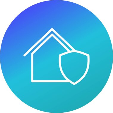 House vektör simge işareti simge vektör çizim kişisel ve ticari kullanım için korumalı..