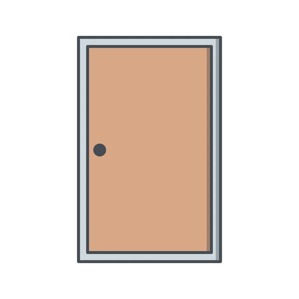 個人的な商業使用のためドア ベクトル アイコン記号アイコンのベクトル図 — ストックベクタ