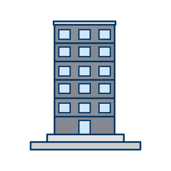 Skycraper Vector Icon Signaal Pictogram Vectorillustratie Voor Persoonlijk Commercieel Gebruik — Stockvector