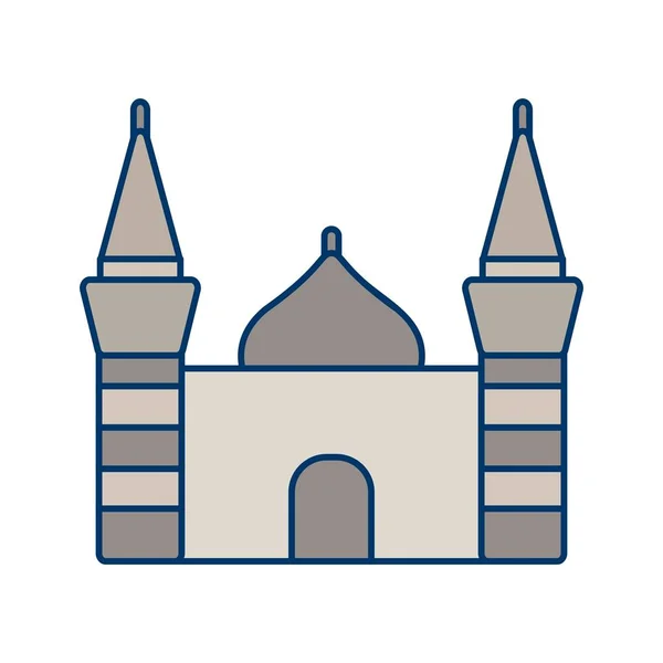 Moschee Vektor Icon Zeichen Icon Vektor Illustration Für Den Persönlichen — Stockvektor