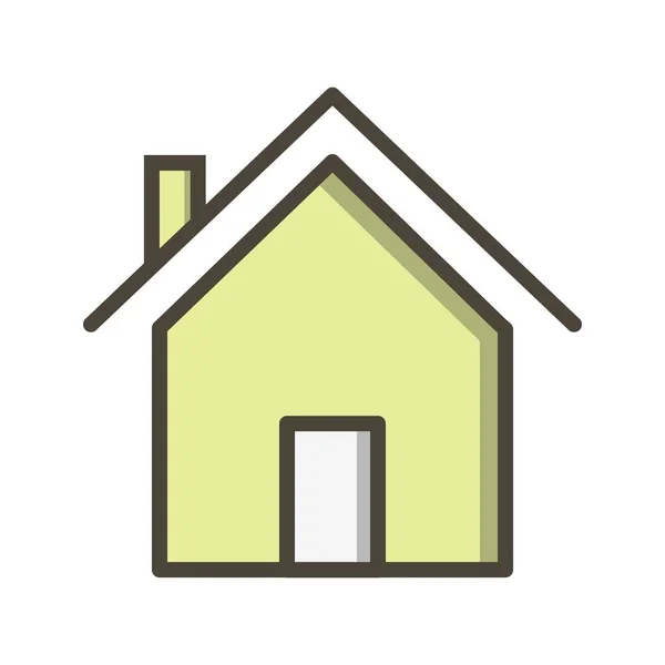 Huis Vector Icon Signaal Pictogram Vectorillustratie Voor Persoonlijk Commercieel Gebruik — Stockvector