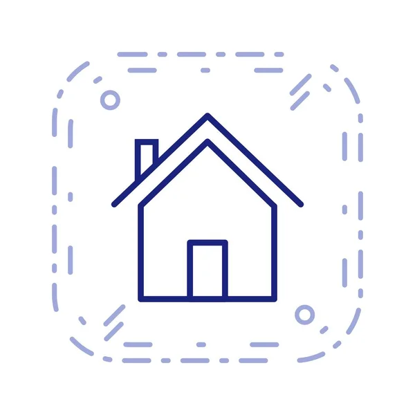 Haus Vektor Icon Zeichen Icon Vektor Illustration Für Den Persönlichen — Stockvektor