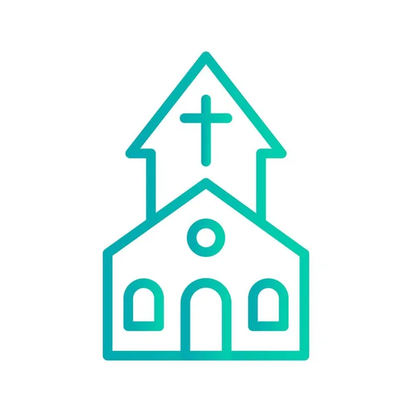 Εικονογράφηση Διάνυσμα Εικονίδιο Φορέα Εικονίδιο Σημάδι Εκκλησία Για Προσωπική Και — Διανυσματικό Αρχείο