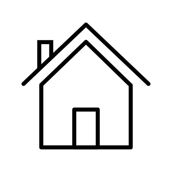 Haus Vektor Icon Zeichen Icon Vektor Illustration Für Den Persönlichen — Stockvektor