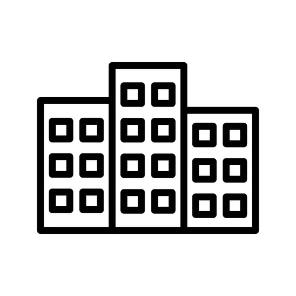 個人的な商業使用のための建物ベクトル アイコン記号アイコンのベクター グラフィック — ストックベクタ