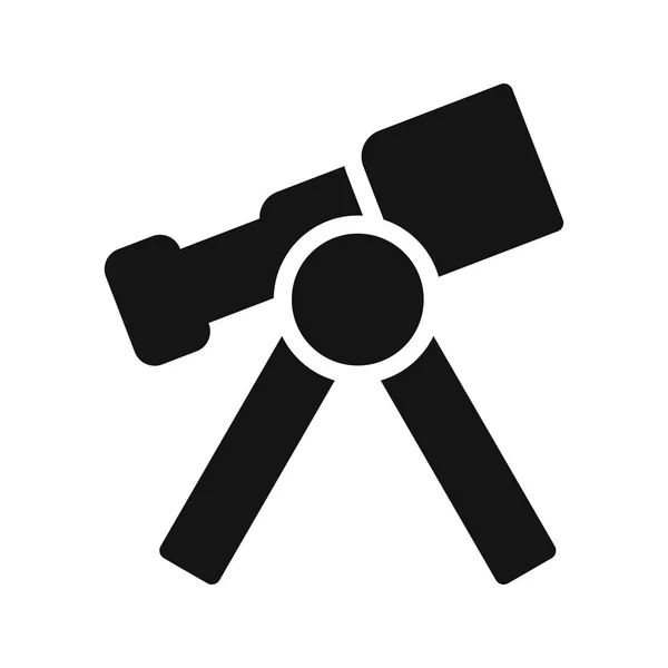 Illustrazione Vettoriale Del Segno Dell Icona Vettoriale Del Telescopio Uso — Vettoriale Stock