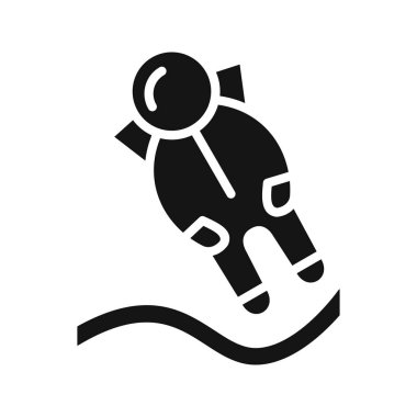 Vektör simge işareti simge vektör çizim kişisel ve ticari kullanım için açılış Astronout..