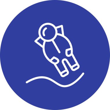 Vektör simge işareti simge vektör çizim kişisel ve ticari kullanım için açılış Astronout..