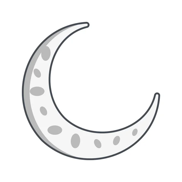 New Moon Vector Icon Sign Icon Vector Illustration Personal Commercial — Vector de stoc