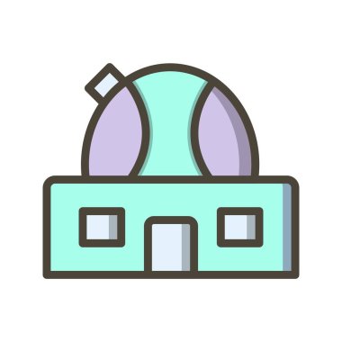 Gözlemevi vektör simge işareti simge vektör çizim kişisel ve ticari kullanım için..