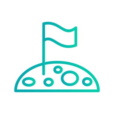 Moon vektör simge işareti simge vektör çizim kişisel ve ticari kullanım için bayrak..