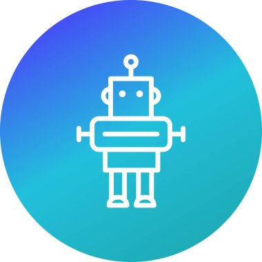 Robot vektör simge işareti simge vektör çizim kişisel ve ticari kullanım için..