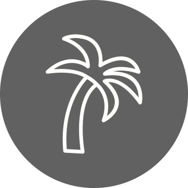 Palmiye ağacı vektör Iconsign simge vektör çizim kişisel ve ticari kullanım için..