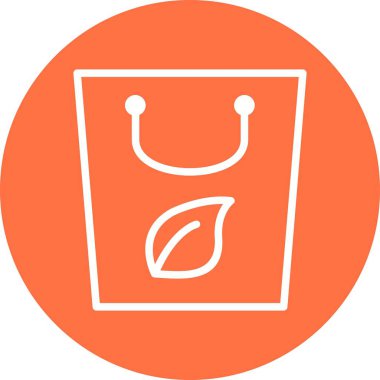 Eco çanta vektör Iconsign simge vektör çizim kişisel ve ticari kullanım için..