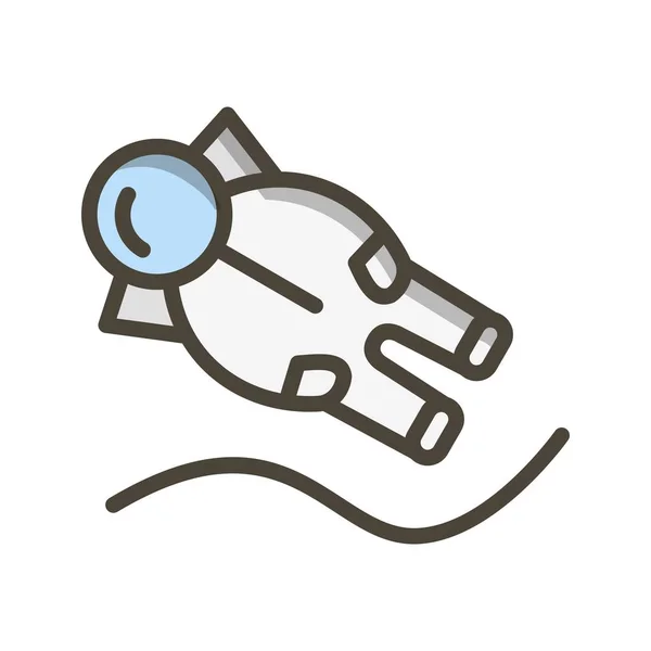 Illustration Vectorielle Icône Signe Icône Atterrissage Astronout Pour Usage Personnel — Image vectorielle