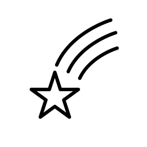 Falling Star Vector Icon Signaal Pictogram Vectorillustratie Voor Persoonlijk Commercieel — Stockvector