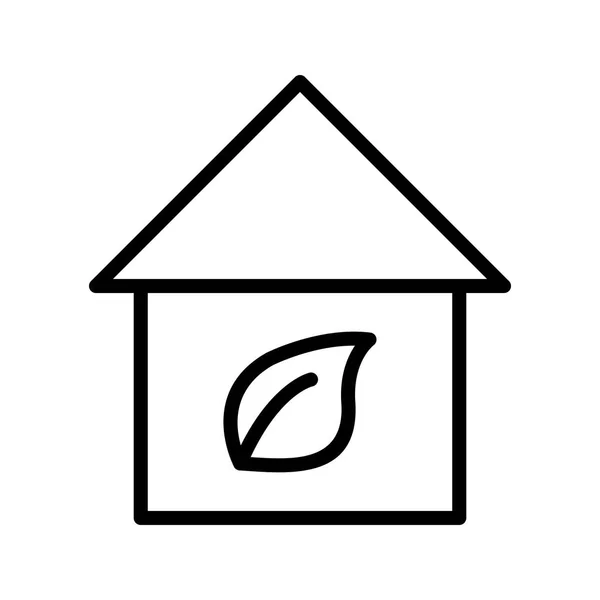 Eco Home Векторні Іконки Значок Векторні Ілюстрації Особистого Комерційного Використання — стоковий вектор