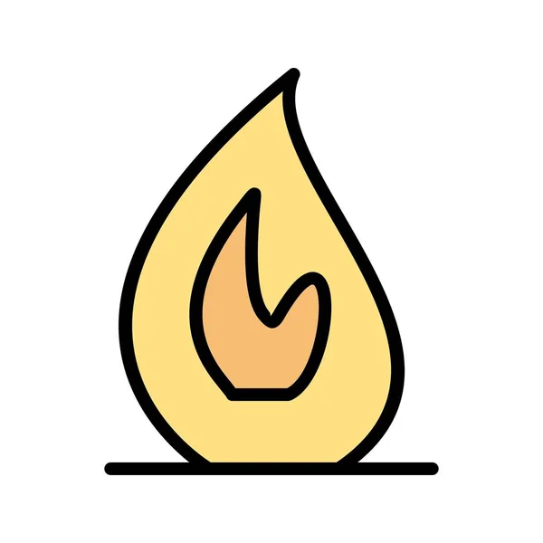 個人的な商業使用のための火ベクトル Iconsign アイコン ベクトル図 — ストックベクタ