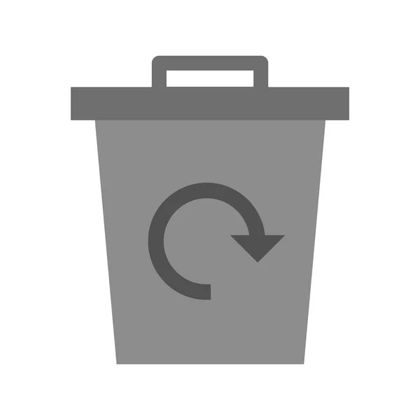 Garbage Recycle Vektor Icon Icon Vektor Illustration Für Den Persönlichen — Stockvektor