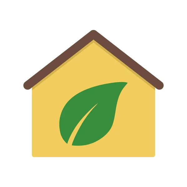 Eco Home Vector Iconsign Icon Vektor Illustration Für Den Persönlichen — Stockvektor