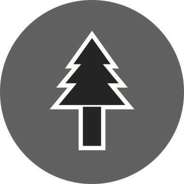 Çam ağacı vektör Iconsign simge vektör çizim kişisel ve ticari kullanım için..