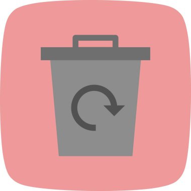 Çöp geri dönüşüm vektör Iconsign simge vektör çizim kişisel ve ticari kullanım için..
