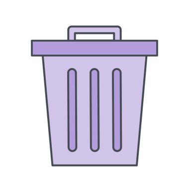 Atık vektör simge işareti simge vektör çizim kişisel ve ticari kullanım için..