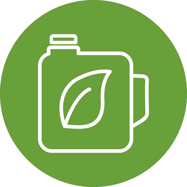 Eco Oil Vector Iconsign Icon Vektor Illustration Für Den Persönlichen — Stockvektor