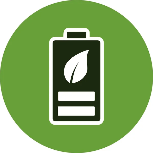 Ilustração Vetor Ícone Vetor Bateria Eco Iconsign Para Uso Pessoal —  Vetores de Stock