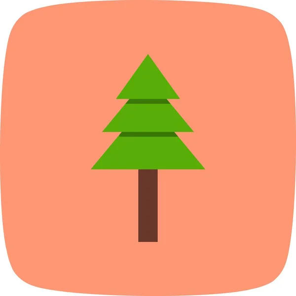 Iconsign Icono Vector Ilustración Del Árbol Pino Para Uso Personal — Vector de stock