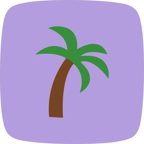 Palm Tree Vector Iconsign Icon Vector Illustration Personal Commercial Use — Stock Vector