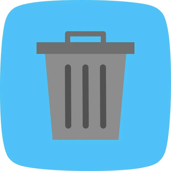Εικονογράφηση Διάνυσμα Εικονίδιο Σύμβολο Εικονίδιο Αποβλήτων Φορέα Για Προσωπική Και — Διανυσματικό Αρχείο