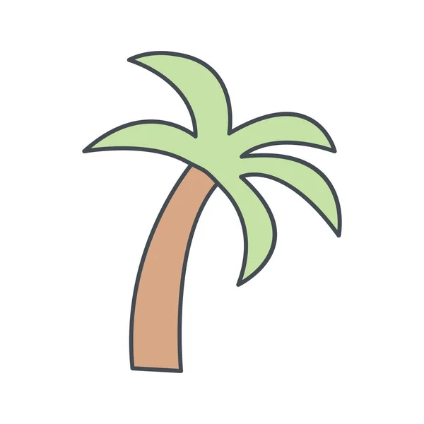 Palm Tree Vector Iconsign Icon Vector Illustration Personal Commercial Use — Stock Vector