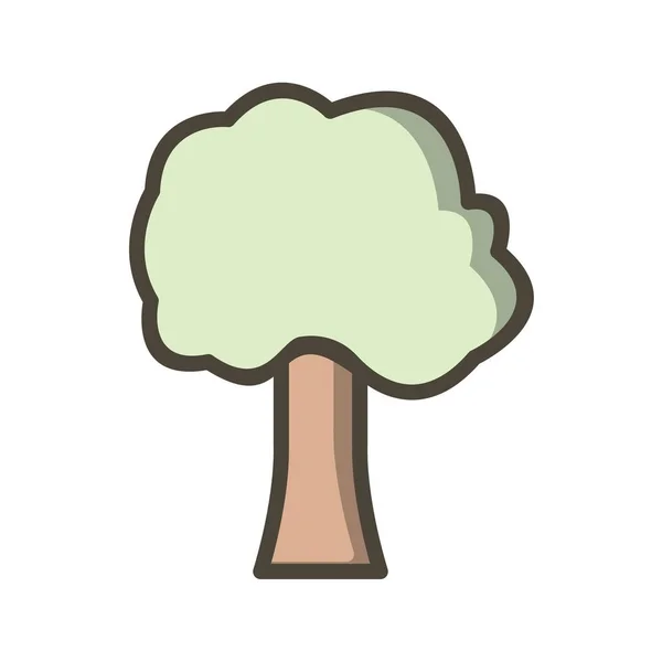 Árbol Vector Iconsign Icono Vector Ilustración Para Uso Personal Comercial — Vector de stock