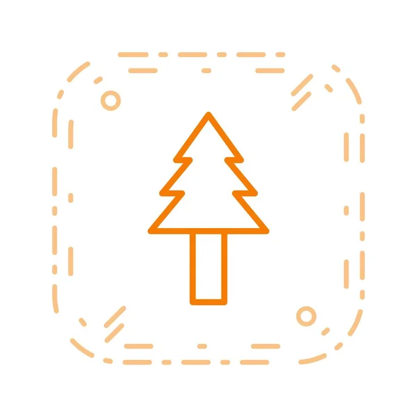 Соснове Дерево Векторні Іконки Значок Векторні Ілюстрації Особистого Комерційного Використання — стоковий вектор