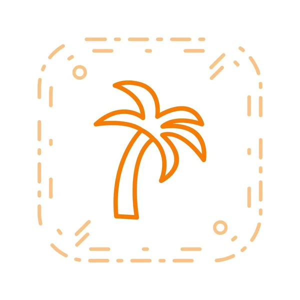 Palm Tree Vector Iconsign Icon Vector Illustration Personal Commercial Use — Stock Vector