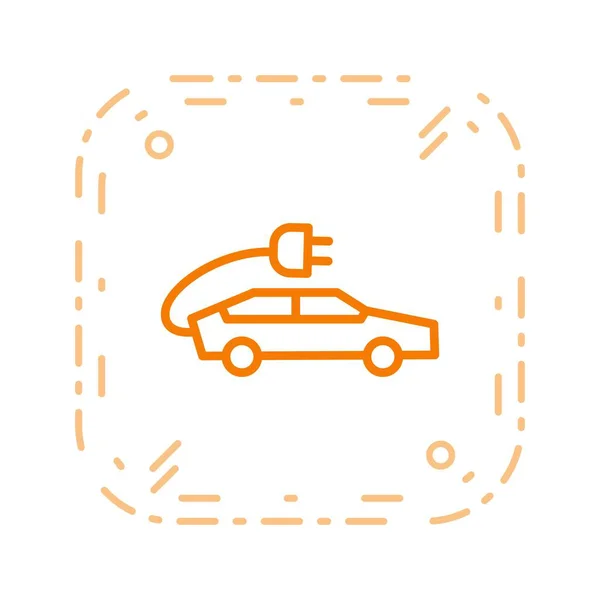 Εικονογράφηση Διάνυσμα Iconsign Εικονίδιο Φορέα Ηλεκτρικό Αυτοκίνητο Για Προσωπική Και — Διανυσματικό Αρχείο