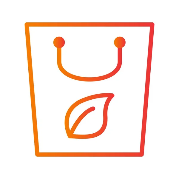 Eco Bag Vektor Iconsign Ikon Vektoros Illusztráció Személyes Edzőtermi Használatra — Stock Vector