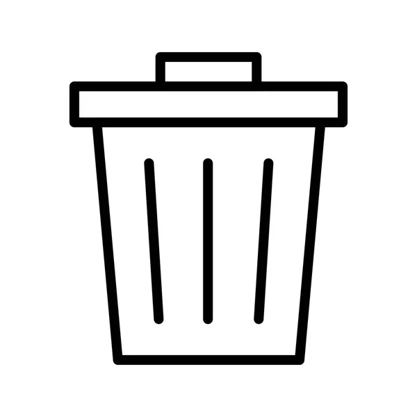 Abfall Vektor Symbol Symbol Vektor Illustration Für Den Persönlichen Und — Stockvektor