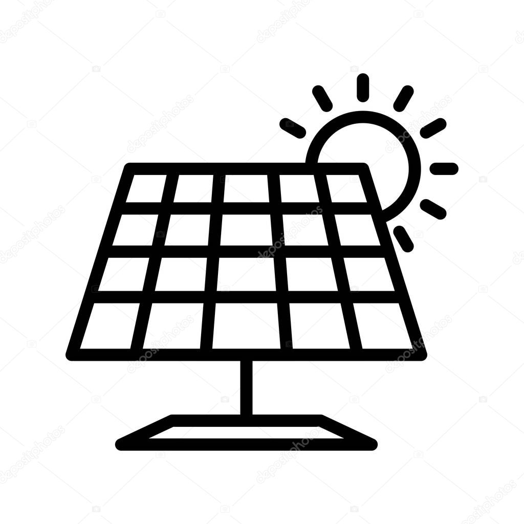 Solar Panel Vector IconSign Icon Vector Illustration For Personal And Commercial Use..