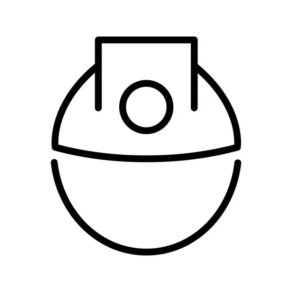 Helm Vector Icon Signaal Pictogram Vectorillustratie Voor Persoonlijk Commercieel Gebruik — Stockvector